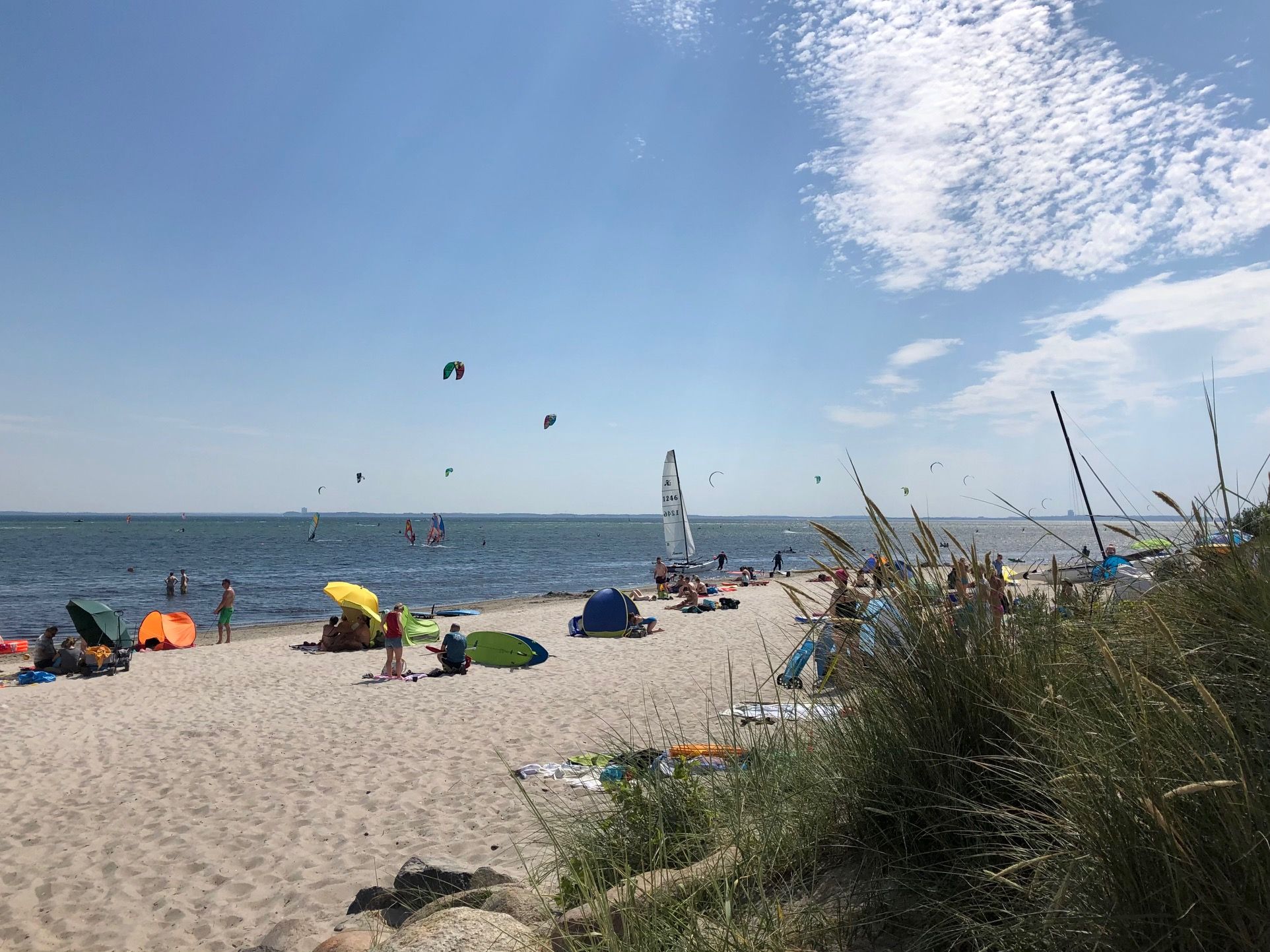 Feinsandiger Südstrand in Pelzerhaken an der Ostsee